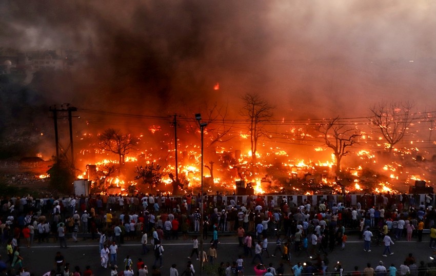 shanties gutted fire