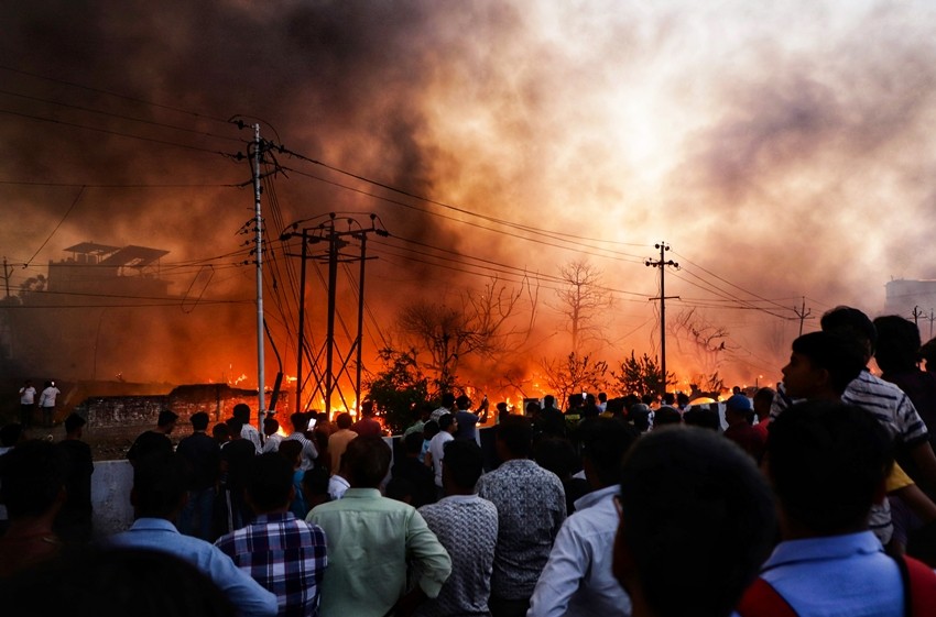 Lucknow slum fire