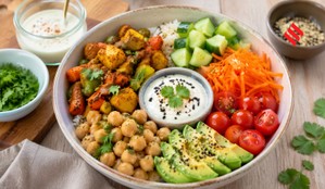 leftover vegetable recipe, Buddha bowl recipe, leftover vegetable quick healthy breakfast idea