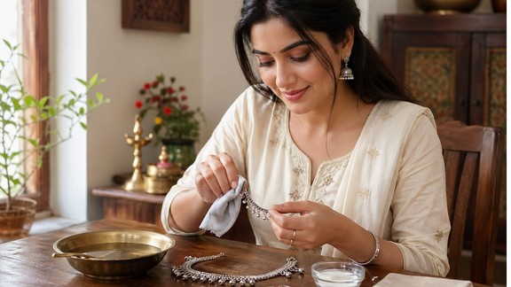 chandi ki payal bichhiya kaise saaf karen | How-to-clean-silver-anklet-and-toe-rings