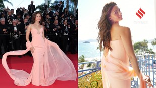 Alia Bhatt Serves Soft Glam In Blush-Toned Bustier Gown At Cannes 2026