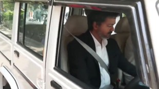 Vijay SUV video, Tamil Nadu CM Vijay, CM Vijay drives SUV, Vijay flags off vehicles, Tamil Nadu health department vehicles, Vijay Bolero video, Vijay viral video, Vijay Chennai Secretariat, Tamil Nadu Chief Minister Vijay latest news, Tamil Nadu Chief Minister Vijay, TVK chief Vijay, Vijay convoy video, Vijay health department event,