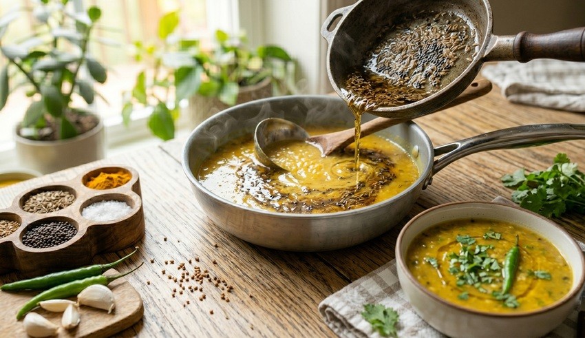 Cooling moong dal soup