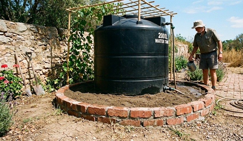 DIY water tank insulation