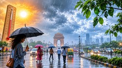 दिल्ली-NCR में भीषण गर्मी से राहत के आसार, तीन दिन बारिश की संभावना; तापमान में गिरावट की उम्मीद