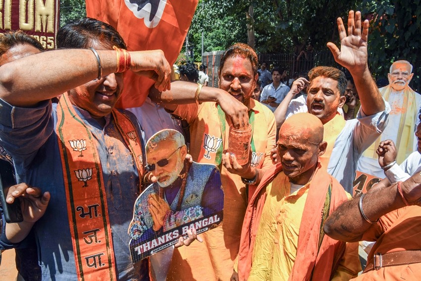 party gains early lead