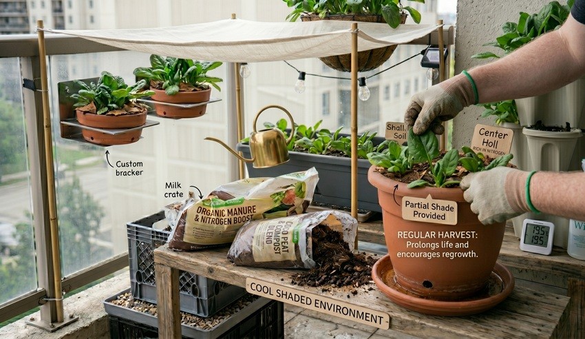Harvest leaves regularly to prolong plant life