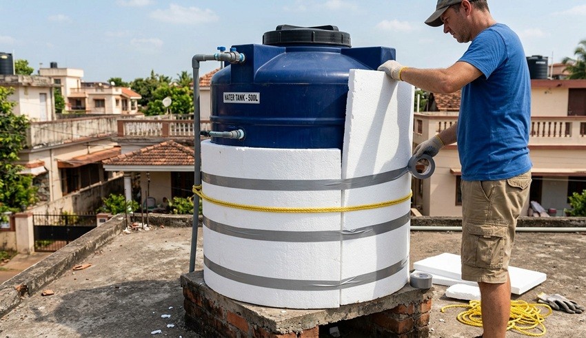 How to keep water tank cool in summer