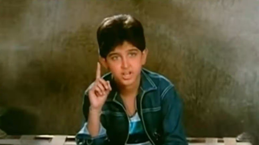 Hrithik Roshan as Young Rakesh Roshan - Aap Ke Deewane (1980)