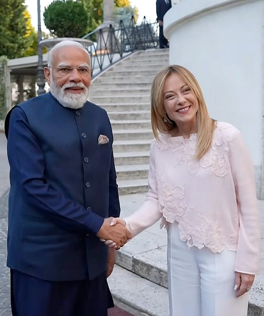 Narendra Modi Giorgia Meloni