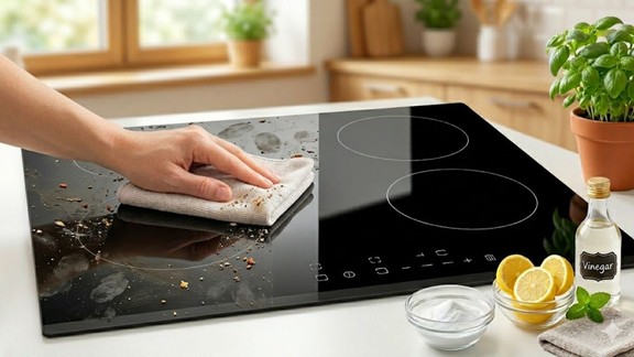 Induction Chulhe ki safai Kaise Karen | Induction-stove-burnt-stain-cleaning
