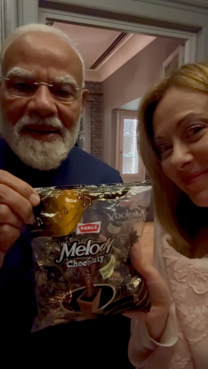 Modi Gifts Melody To Meloni