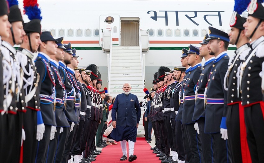 PM Modi Rome Photos