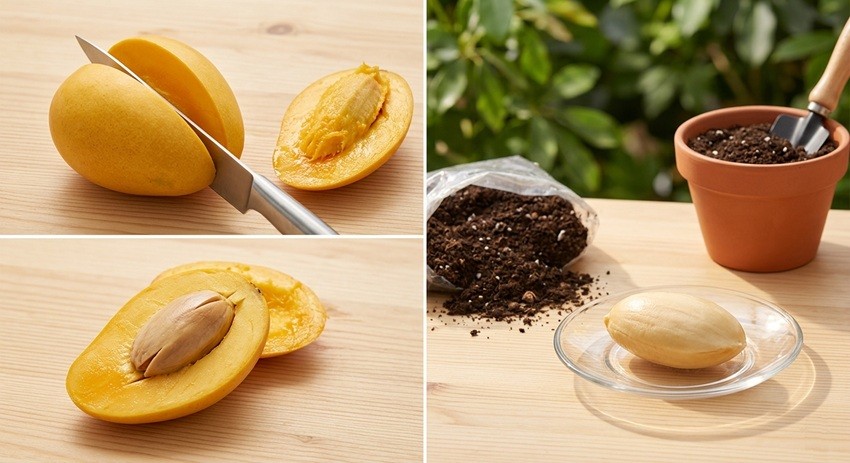 Potted mango tree care