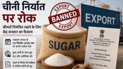 भारत सरकार ने चीनी के निर्यात पर लगाई रोक, कीमत नियंत्रित रखने के लिए फैसला, जानें क्यों लिया गया बड़ा फैसला