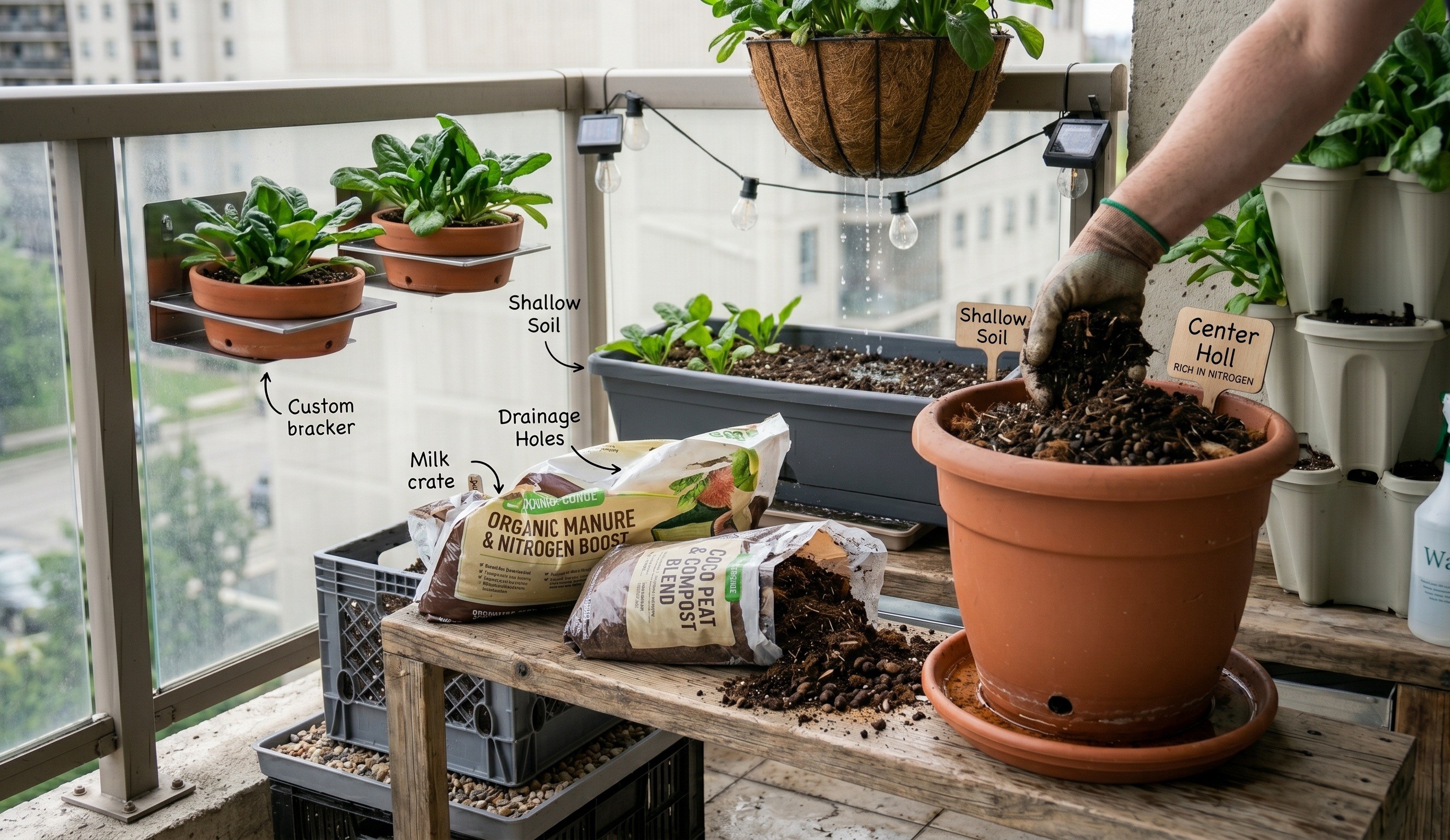 Use loose and nutrient-rich soil