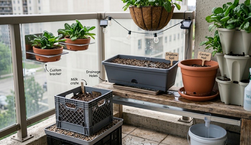 Use suitable containers with proper drainage