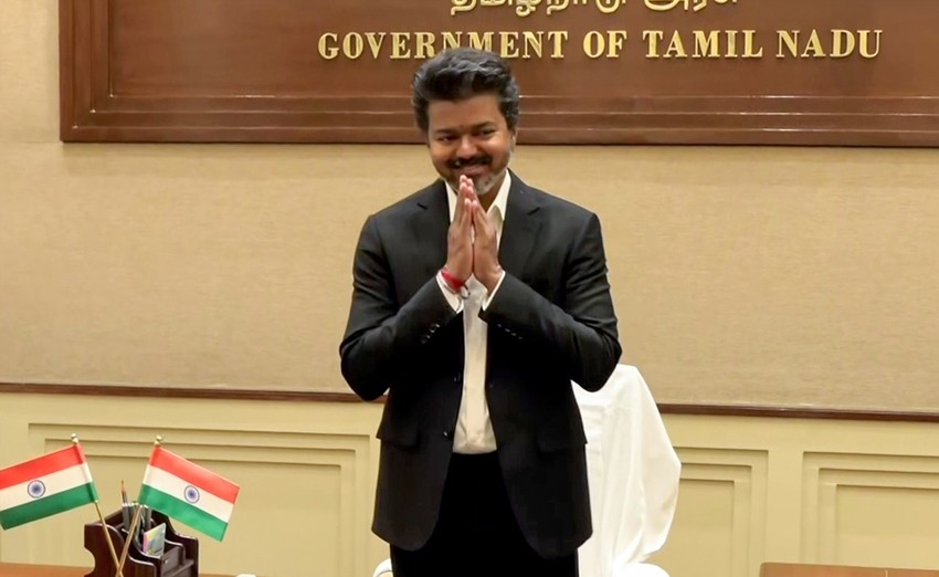 TVK Chief C Joseph Vijay assumes charge as the new Chief Minister of Tamil Nadu