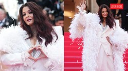 Aishwarya Rai Cannes 2026: कान्स के क्लोजिंग सेरेमनी से सामने आया ऐश्वर्या राय का नया लुक, व्हाइट पैंट सूट के साथ फेदर पल्लू में दिखाया स्टाइलिश अंदाज