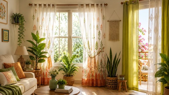 best-curtain-fabric-for-summer | ghar-ko-thanda-rakhne-wale-parde