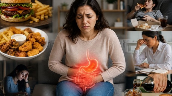 Habits causing gas and bloating, Stomach heaviness reasons, How to reduce bloating naturally,Chronic acidity home remedies, Daily habits that ruin digestion