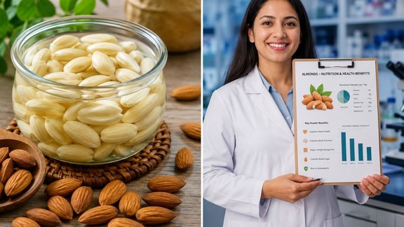 रोज बादाम खाने के फायदे, Almonds benefits in Hindi, बादाम और गट हेल्थ,