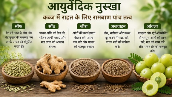 Constipation home remedy, Ayurvedic remedy for constipation, Saunf and ajwain benefits, Gas and bloating remedy, Amla powder benefits,