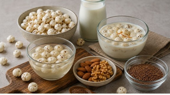 Causes of joint pain and weak bones, Benefits of Makhana for bone health, Fox nuts for muscle pain relief, Best way to eat Makhana for health, Home remedies for joint pain Hindi,