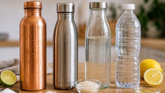 water bottle cleaning hacks | water bottle cleaning tips | how to clean plastic water bottle without brush