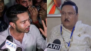 कोलकाता पुलिस के अधिकारी तड़के करीब तीन बजे के बाद अभिषेक बनर्जी के पतुआपारा स्थित घर के बाहर पहुंचे।