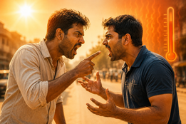 summer heat, aggression, Temperature Aggression Theory, irritability, impulsive behaviour, hot weather mood, relationship arguments, heat and mental health, Dr Abhinit Kumar