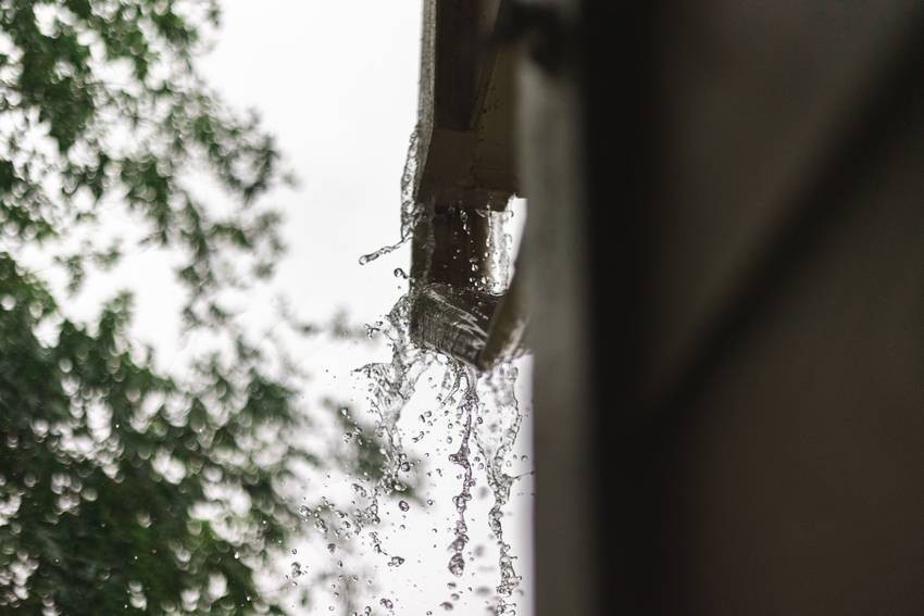 Clogged Roof Gutters