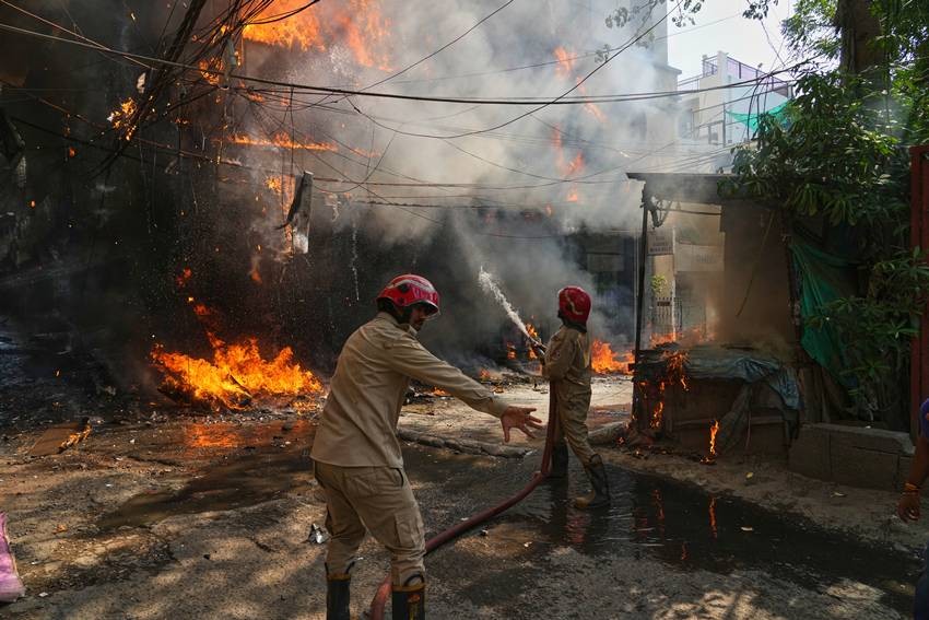 South Delhi Fire Incident