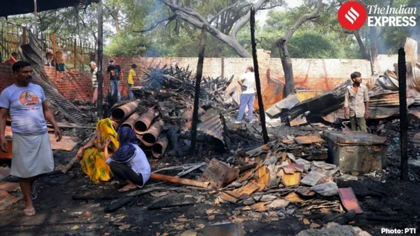Delhi fire