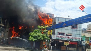 Fire Spreads Rapidly Through Helmet Bazaar and Nearby Shops in Ameerpet
