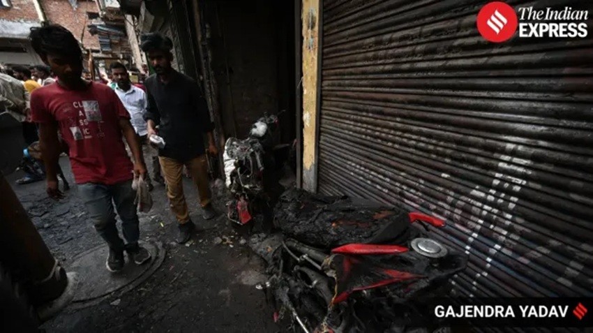 Fire tenders in Delhi