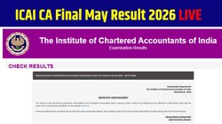 icai.org, ICAI CA Final Result 2026 LIVE: आईसीएआई सीए फाइनल रिजल्ट आज caresults.icai.org पर होगा जारी, Direct Link से ऐसे चेक करें स्कोरकार्ड