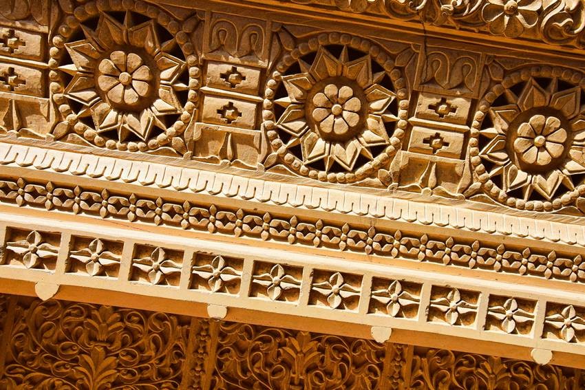 Indian ethnic carved wall