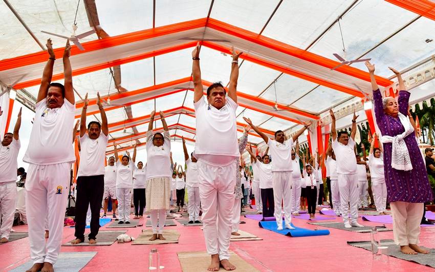 Nirmala Sitharaman Yoga Session