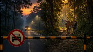 Road Closed, Dudwa Tiger Reserve, Hindi News