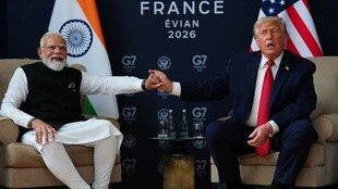 फ्रांस के एवियन-लेस-बेन्स में G7 शिखर सम्मेलन पीएम मोदी और अमेरिकी राष्ट्रपति डोनाल्ड ट्रंप