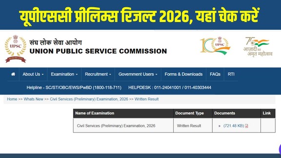 UPSC Prelims Result 2026, UPSC CSE Result 2026, UPSC Mains 2026, UPSC DAF Form 2026, UPSC Prelims Qualified Candidates, UPSC Result 2026, UPSC Prelims 2026