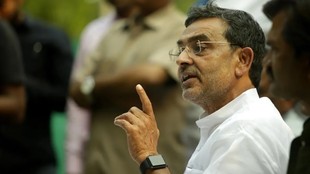 राष्ट्रीय लोक मोर्चा (RLM) के प्रमुख और एनडीए के सहयोगी उपेंद्र कुशवाहा।