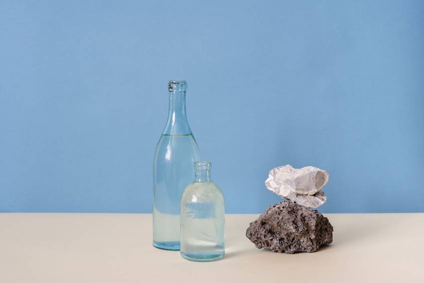 glass bottles