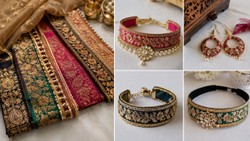 अलमारी में रखी पुरीना साड़ियों के बॉर्डर आ सकते हैं काम, इस तरह तैयार करें ज्वेलरी