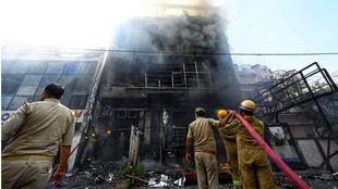 lucknow | fire | electric cable save lives |