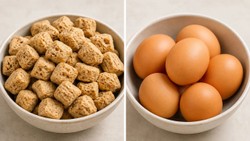 सोया चंक्स बनाम अंडा: सोशल मीडिया पर छिड़ी बहस, एक्सपर्ट से समझें क्या है आपके लिए बेहतर