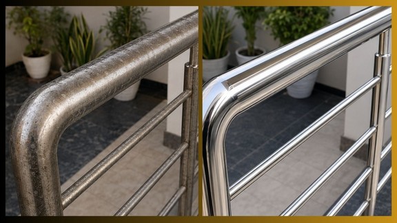 steel railing kaise saaf karen | How to get stainless steel clean and shiny | What are the best cleaning tips