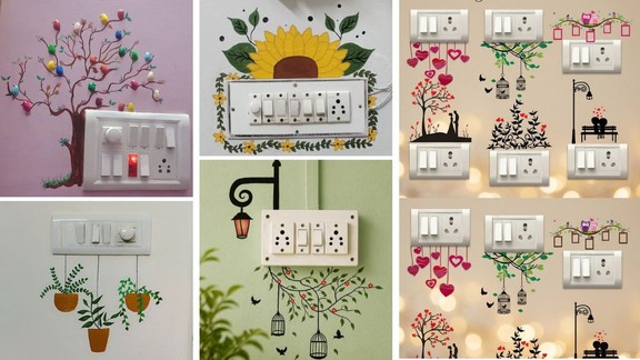 Switch Board Decoration | Wall Decor Ideas | DIY Home Decor