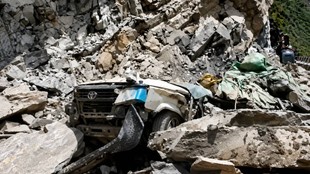 Himachal Pradesh, Kudu nala, lahaul, Hillside collapses